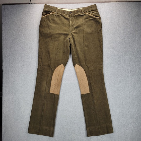 Ralph Lauren Other - Ralph Lauren Purple Label Men 36x32 Cotton Green Corduroy Pants‎ Trousers Riding